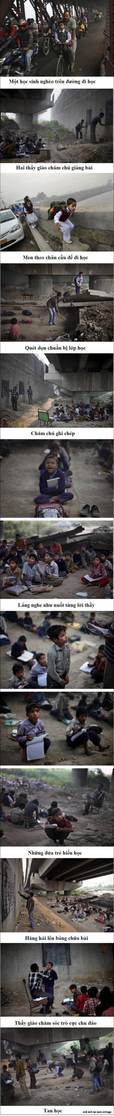  =))  bật khóc xem lớp học không bàn ghế dưới gầm cầu...thấm lắm  =)) 