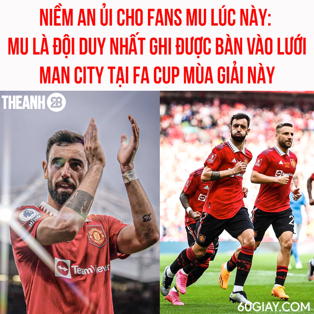 MU đã giành được danh hiệu là đội duy nhất ghi bàn vào lưới MC tại FA Cup 💪
