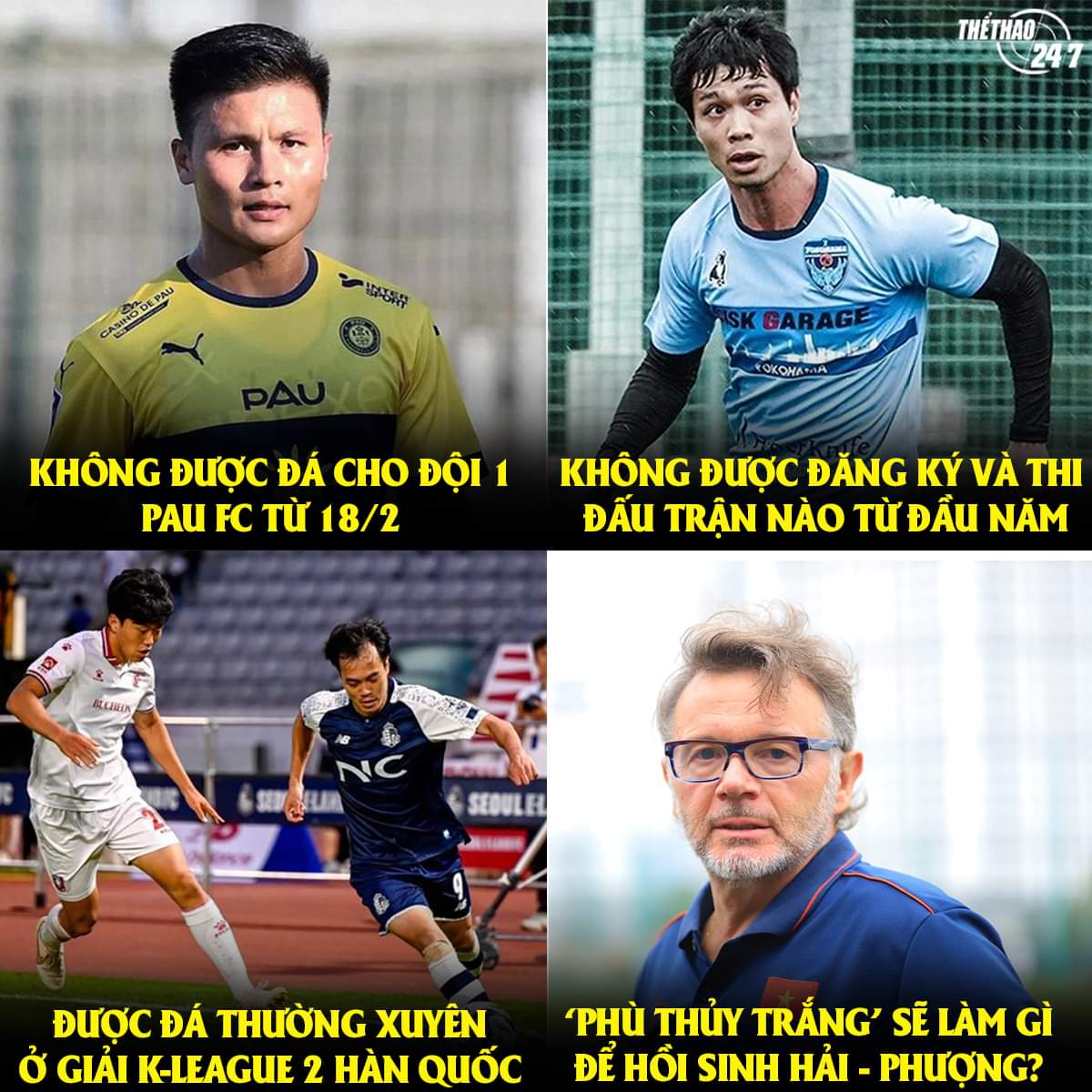 Công Phượng hay Quang Hải sẽ phải rất nỗ lực để cạnh tranh suất đá chính trên tuyển đây...
