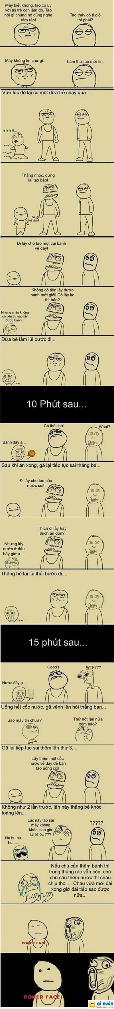  :(  cái kết nhọ cho thanh niên bắt nạt con nít :d  :x  -  haivl