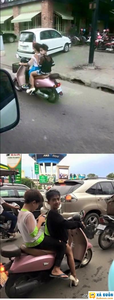  :)  ra đường gặp toàn hot girl các bác ạ  =))  -  haivl | hài hước | hài vl 