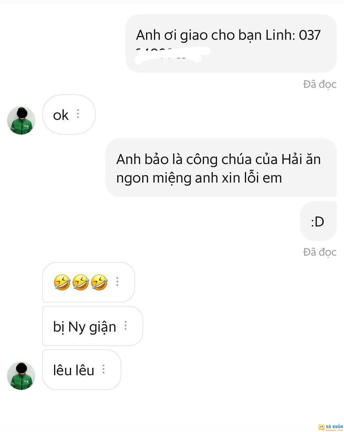 Đang nằm cọc người yêu thì thấy 2 số lạ gọi tới: - Anh shipper 1: 