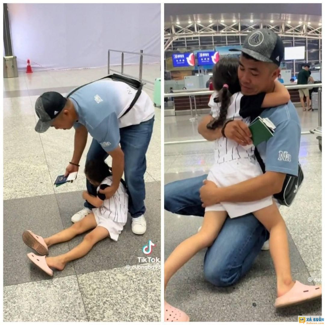 Ít ngày qua, đoạn clip ghi lại cảnh một bé gái khóc nấc, ôm giữ chân bố ngoài sân bay đã khiến cho nhiều người quan tâm và xúc động trước câu chuyện đằng sau nó. Theo đó, nhân vật người bố trong đoạn clip là anh Cường (30 tuổi, Bắc Giang) đang làm thủ tục để chuẩn bị lên máy bay sang Nhật làm việc. Hơn 2 năm qua, anh là bố đơn thân, một mình làm đủ nghề để nuôi con nhỏ. Tuy nhiên, làm các công việc vất vả mà chỉ kiếm được ba cọc ba đồng nên anh quyết định đăng ký sang Nhật làm việc theo diện thực tập sinh. Còn cô con gái nhỏ 7 tuổi anh để lại quê nhà, nhờ bố mẹ chăm nuôi giúp. 