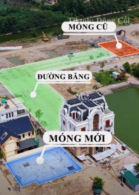 Không hiểu kiểu gì: Căn biệt thự 3 tầng đã được các “thần đèn” di chuyển 200m đến trước mặt lô đất mới. Trẻ con nhà hàng xóm lên lớp kể nay có cái nhà chạy qua trước cổng không ai tin 🤣🤣🤣