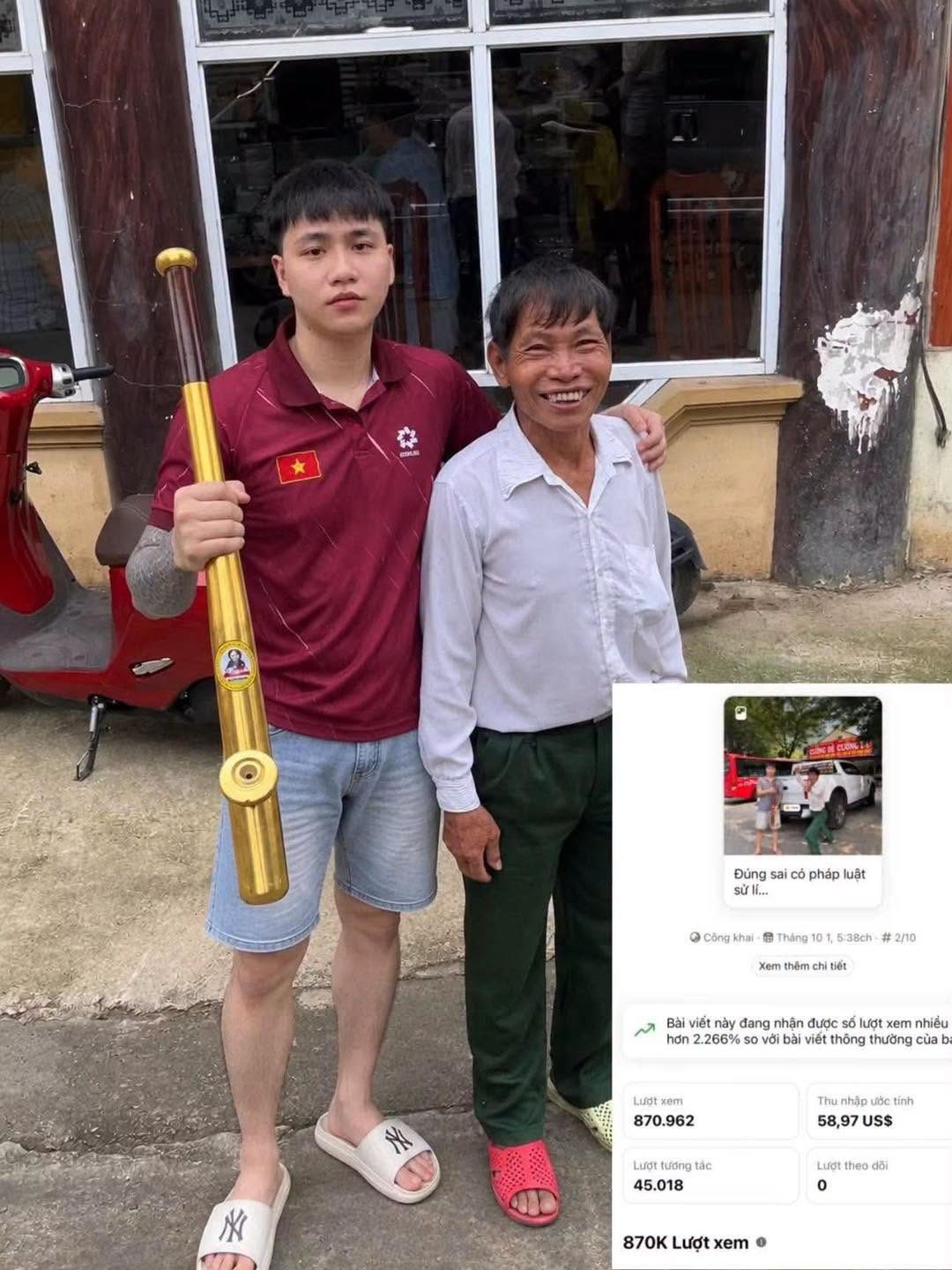😍 CHÚ HƯNG ĐÃ CÓ ĐIẾU CÀY MỚI RỒI ANH EM ƠI! Sau khi bài viết về chú Hưng được đăng tải, một thanh niên đã quyết định dùng 58$ (~1,5 triệu đồng) tiền Facebook trả để mua tặng chú một chiếc điếu cày mới.  Mong chú sẽ luôn giữ gìn chiếc điếu cày mới thật cẩn thận và tiếp tục vững vàng trong cuộc sống. Cảm ơn tấm lòng của anh ❤️ Nguồn: Đức Toại