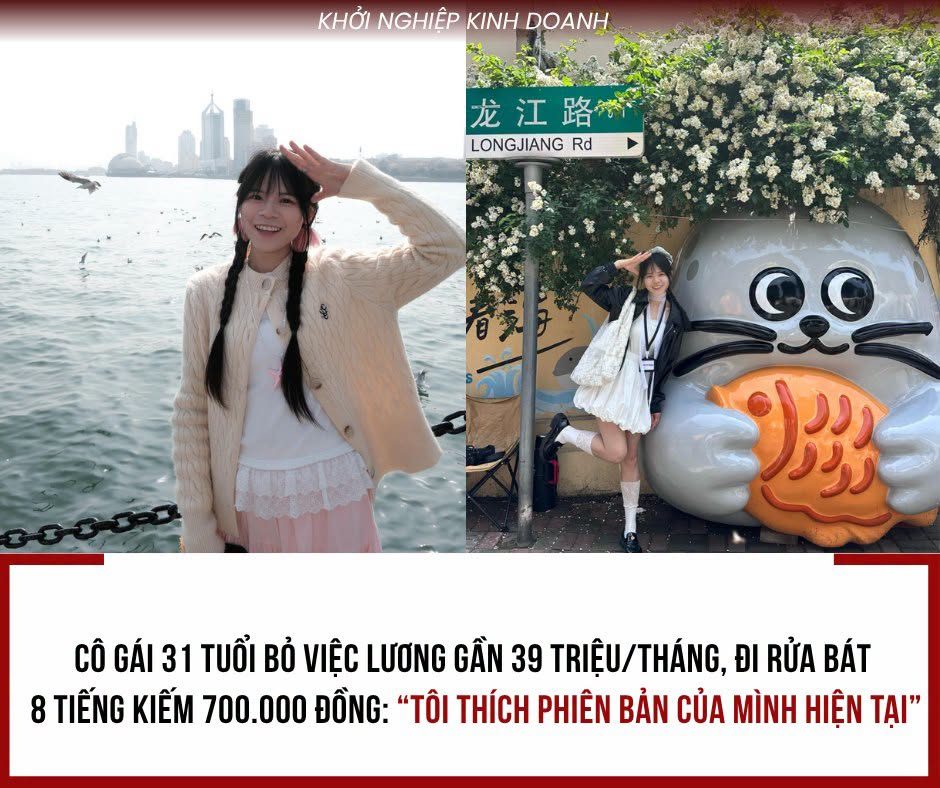 CÔ GÁI 31 TUỔI BỎ VIỆC LƯƠNG GẦN 39 TRIỆU/THÁNG, ĐI RỬA BÁT 8 TIẾNG KIẾM 700.000 ĐỒNG: “TÔI THÍCH PHIÊN BẢN CỦA MÌNH HIỆN TẠI” Xu Suhan, sinh năm 1995 tại Quảng Đông (Trung Quốc), từng có công việc văn phòng với mức lương 10.000 NDT/tháng, tương đương khoảng 38,75 triệu đồng. Khi được đề xuất thăng chức quản lý, cô lại quyết định nghỉ việc với lý do đơn giản: “Tôi muốn đi lang thang.” Từ tháng 4/2025, Xu bắt đầu hành trình du lịch một mình qua nhiều địa phương. Đến năm 2026, cô thử một cách sống mới: vừa đi du lịch vừa làm việc để tự trang trải chi phí. Tại Thanh Đảo, cô nhận công việc rửa bát ở một nhà hàng gần nơi ở. Làm 8 tiếng/ngày, Xu nhận 180 NDT, khoảng 700.000 đồng. Cô cho rằng những công việc chân tay không phải sự tụt lùi, mà là cách để có thêm thời gian tự do và trải nghiệm cuộc sống. Thay vì khách sạn đắt đỏ, cô chuyển sang thuê phòng dân cư. Trong 79 ngày gần nhất, tổng tiền thuê nhà, ăn uống, sinh hoạt, mua sắm và đi lại của cô vẫn được tính toán trong khả năng tài chính.