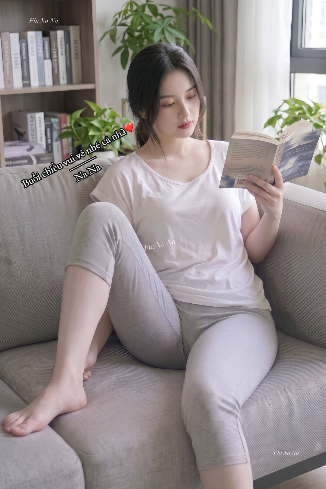 Buổi chiều nhẹ nhàng của Na, đọc vài trang sách sau đó thì chuẩn nị đi tập thôi nè. Chúc cả nhà buổi chiều vui vẻ☺️