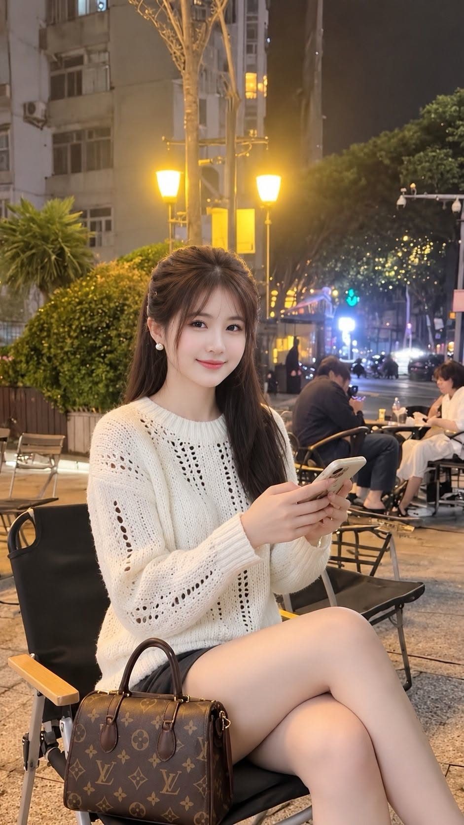 city lights and cozy knit for a chill night out 🌃 -  haivl | hài hước | hài vl 