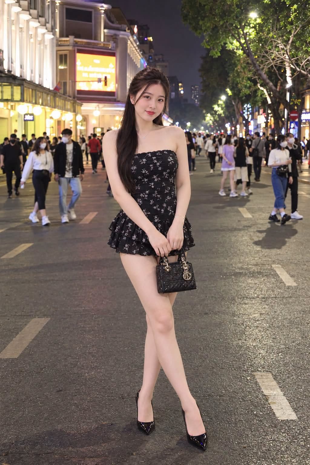 Giá như chân dài tí nữa là em đi thi hoa hậu rồi -  haivl