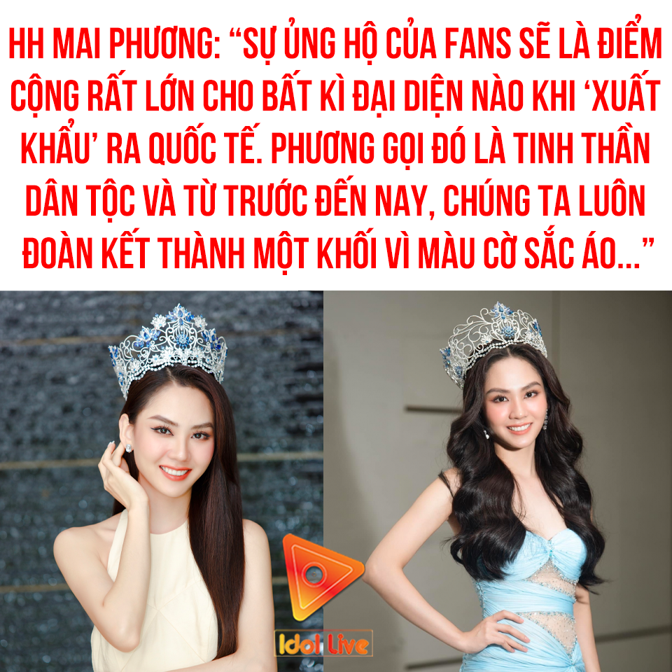 HH Mai Phương chia sẻ trong 1 cuộc phỏng vấn mới đây. Đến nay, cô vẫn chưa lên tiếng về ồn ào sử dụng nhạc 