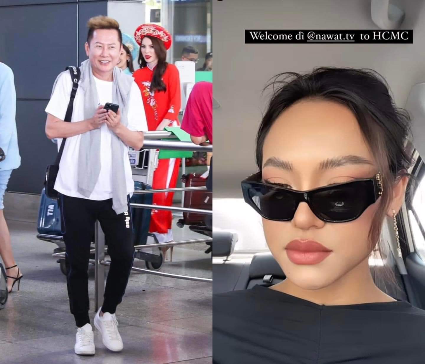 Á hậu kiêm trưởng phòng Hành chính nhân sự Mai Ngô hào hứng đăng story chào đón Chủ tịch MGI Nawat tới Việt Nam :))
