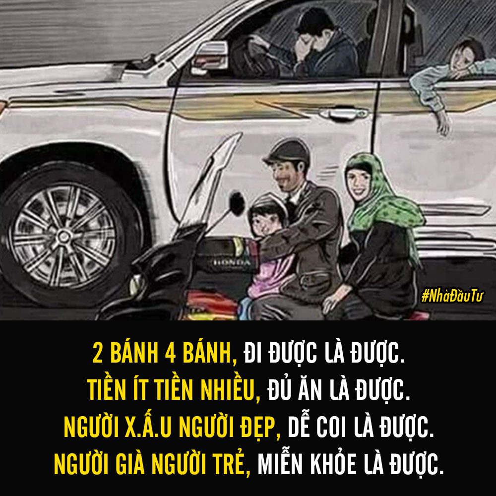 SỐNG MỘT KIẾP NGƯỜI, BÌNH AN LÀ ĐƯỢC...

2 bánh 4 bánh, đi được là được.
Tiền ít tiền nhiều, đủ ăn là được.
Người x.ấ.u người đẹp, dễ coi là được.
Người gi.à người trẻ, miễn khỏe là được.

Ông xã về trễ, miễn vềXem thêm là được.
Bà xã c.àu nh.à.u, thương mình là được.
Con ngoan con qu.ấy, biết nghe lời là được.
An lành b.ệ.nh t.ậ.t, miễn lớn là được.

Tiến sĩ cũng được, b.á.n rau cũng được.
Sau khi trưởng thành, sống tốt là được.
Hàng hiệu hay không, mặc được là được.
Tất cả phiền n.ã.o, biết x.ả là được.

Kiên trì cố chấp, biết buông là được.
Bạn bè gần xa, nhớ nhau là được.
Không phải có tiền, muốn gì cũng được.
Nhà to nhà bé, có chỗ ở là được.

Tâm tốt việc tốt, số mệnh đổi được.
Tích đức t.u thân, ăn năn là được.
Thiên địa vạn vật, tùy duyên là được.
Ai đúng ai sai, Trời biết là được.

Mọi người đều tốt, như thế là được.
Anh tốt tôi tốt, vậy là quá được.

Tôi đây làm được, bạn cũng làm được.
Khó khăn chồng chất, miễn cố là được.
Nói nhiều như vậy, hiểu được là được.
Vẫn còn chưa hi