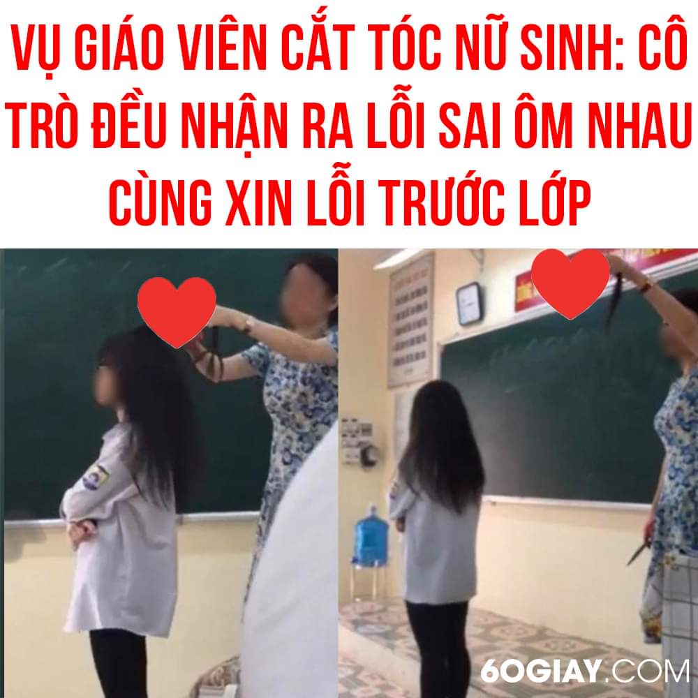 ĐÔI KHI CHỈ CẦN MỘT CÁI ÔM, AI ĐÚNG AI SAI KHÔNG CÒN QUAN TRỌNG 🥹

“Tại buổi làm việc cô trò đều nhận ra lỗi sai, cùng xin lỗi nhau, gia đình học sinh cũng đã bỏ qua cho cô giáo. Hiện tại, tâm lý cô trò đều ổnXem thêm định, chuẩn bị quay trở lại dạy và học bình thường…

Cô giáo cũng nhận thức được hành vi nóng nảy bộc phát chưa đúng với ứng xử văn hóa, hai cô trò ôm nhau trên lớp và chia sẻ với cả lớp rồi.

Theo PLO