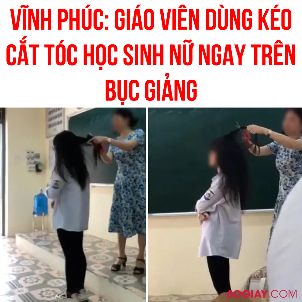 AI LÀ NGƯỜI CÓ LỖI??

Mới đây, mạng xã hội lan truyền đoạn clip ngắn ghi lại hình ảnh 1 cô giáo đang dùng kéo cắt tóc học sinh của mình. Clip đang nhận về nhiều ý kiến trái chiều từ cộng đồng mạng.

Theo thôngXem thêm tin ban đầu, cô giáo này dùng kéo cắt tóc một học sinh nữ trong lớp nhằm cảnh cáo về việc em này nhuộm tóc, dù đã được nhắc nhở nhiều lần nhưng chưa sửa đổi.

Hiện, Sở GD&ĐT Vĩnh Phúc đã lên tiếng xác minh vụ việc.