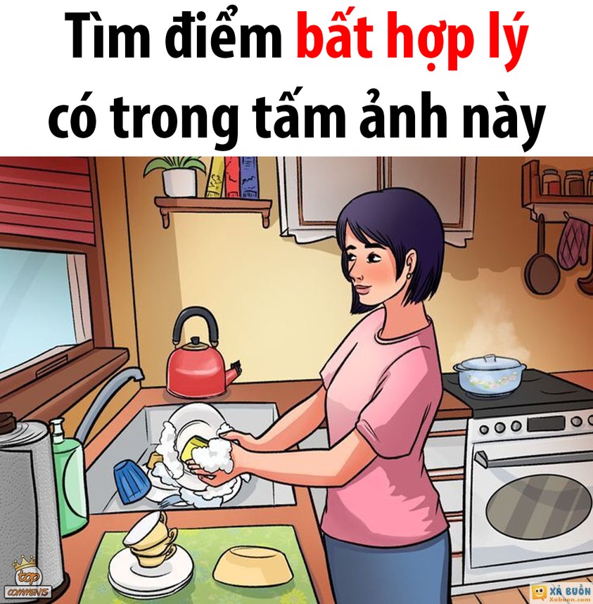 Tìm điểm bất hợp lý trong bức tranh -  haivl | hài hước | hài vl  