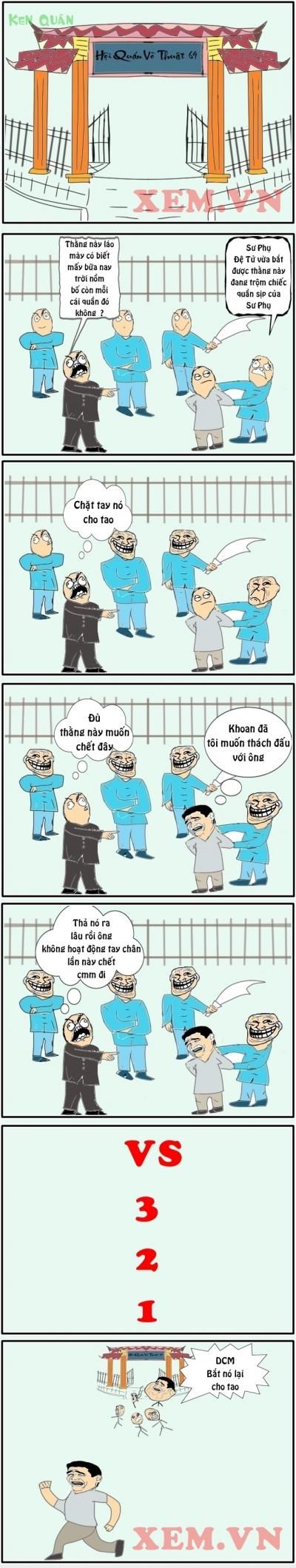  =)) <3   muốn thách cmn đấu :))  =)) <3   -  haivl | hài hước | hài vl  