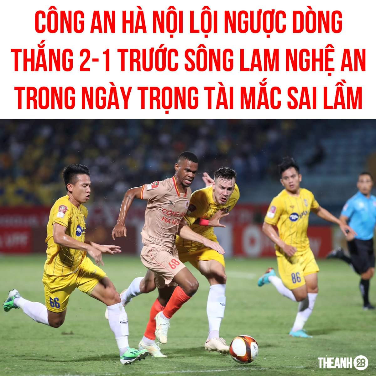 Nếu trọng tài không mắc sai lầm thổi việt vị pha ghi bàn của SLNA thì có lẽ kết quả trận đấu sẽ khác