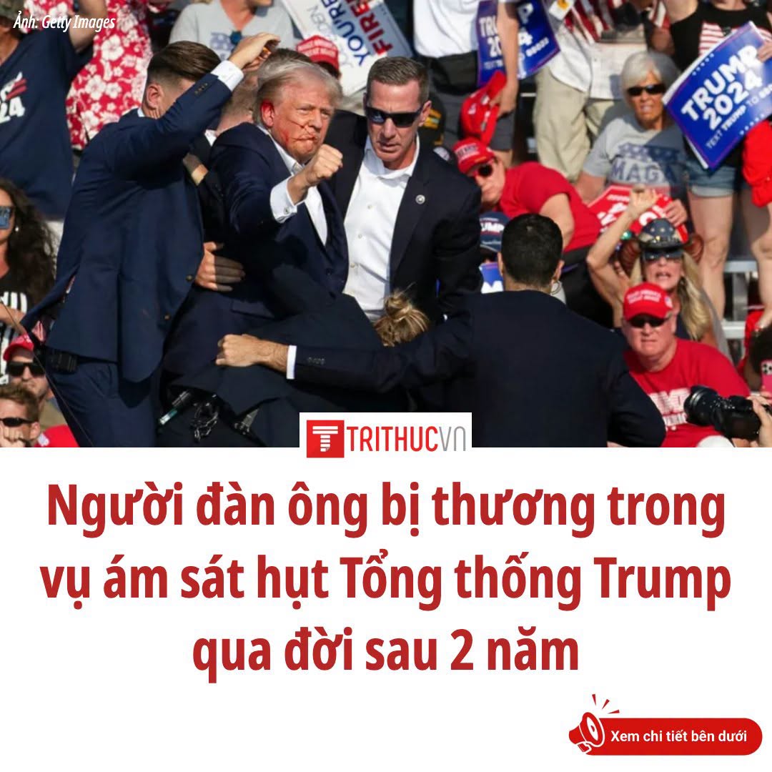 Ông James Copenhaver, một trong những người bị bắn trong vụ ám sát hụt Tổng thống Donald Trump tại Butler, Pennsylvania, năm 2024, đã qua đời sau h...
