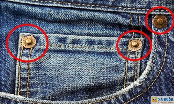 Những chiếc 'khuy thừa' trên quần jeans có công dụng gì? Những chiếc 'khuy thừa' trên quần jeans có công dụng gì?