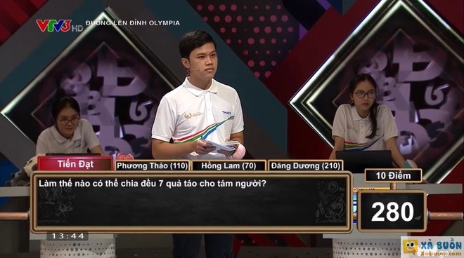 Làm thế nào chia đều bảy quả táo cho tám người? -  haivl
