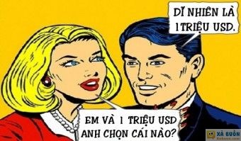 Truyện cười: 1 Triệu Đô La Và Em, Anh Chọn Cái Nào? -  haivl