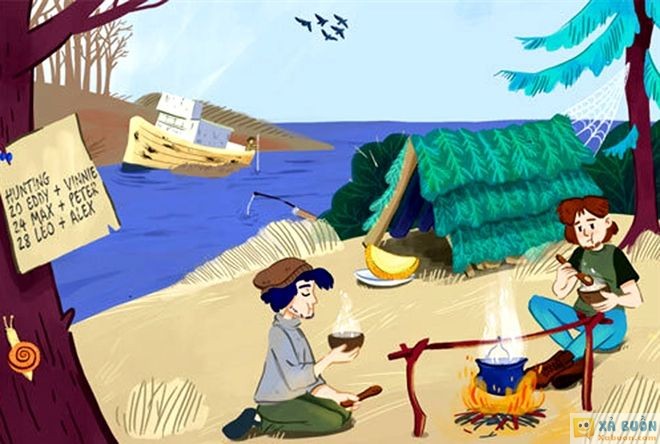 Đối vui: Câu đố về nhóm cắm trại khiến nhiều người bó tay