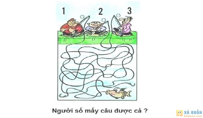 Đối vui: Đố vui thử trí thông minh: Người nào sẽ câu được cá?
