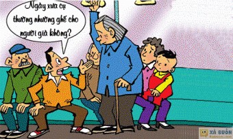 Truyện cười: Hậu Quả Của Việc Nhường Ghế Cho Người Già