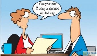 Truyện cười: Nhân Viên Khổ Sở Vì Công Ty Thân Như Gia Đình