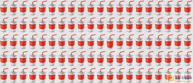 Đối vui: Thử tài tinh mắt: Tìm chiếc cốc khác biệt trong 15 giây