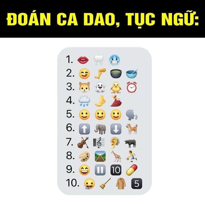 Đối vui: Thử thách nhìn hình đoán tục ngữ, thành ngữ (phần 1)