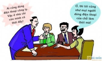 Truyện cười: Tiền Tăng Vì Thói Quen Dùng Điện Thoại Cơ Quan Truyện cười: Tiền Tăng Vì Thói Quen Dùng Điện Thoại Cơ Quan