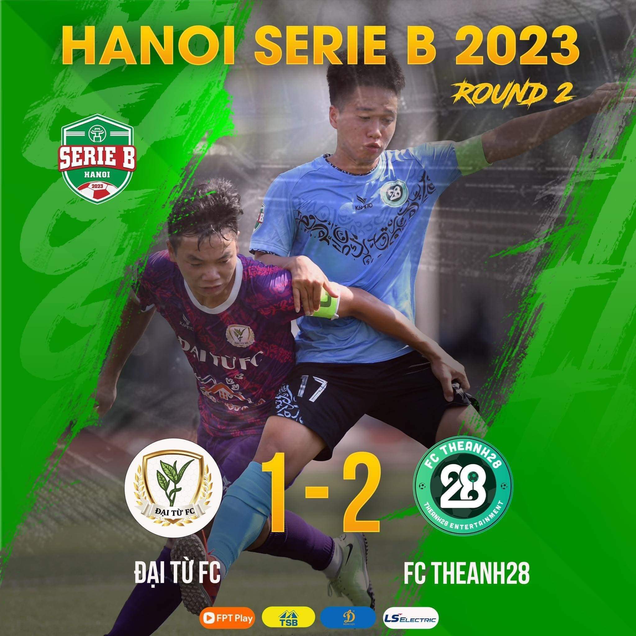 Chúc mừng Theanh28 FC có chiến thắng thứ 2 tại giải Hanoi Serie B 2023