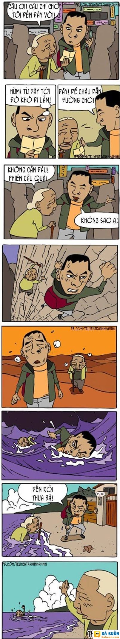  :x  giúp người phải giúp cho trót, nhất là với người già nhé =))  :d 
