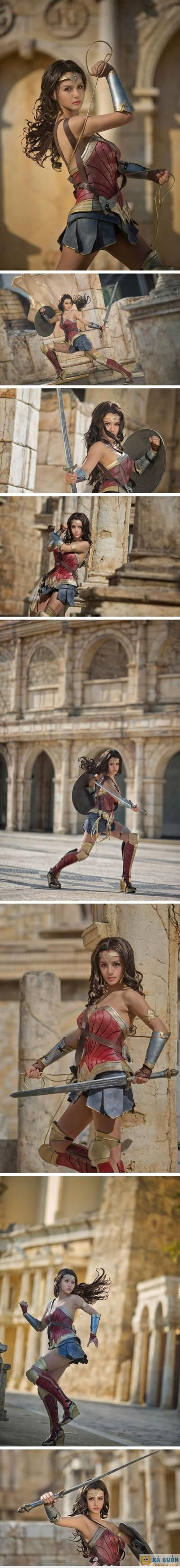  :x :x  cosplay wonder woman đẹp mê hồn :)  =)) <3   -  haivl | hài hước | hài vl 