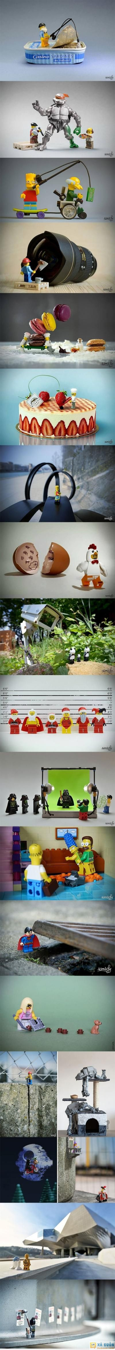  :3  bộ ảnh lego sáng tạo của nhiếp ảnh gia pháp (y)  :x :x 