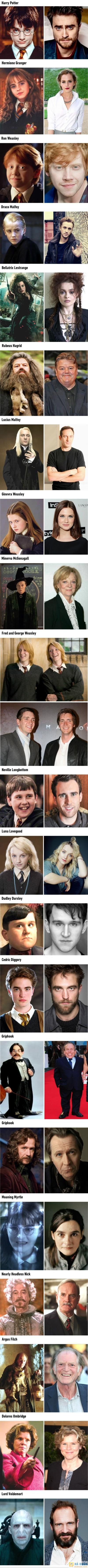  :(  các diễn viên trong harry potter ngày ấy và bây giờ :)  :3 