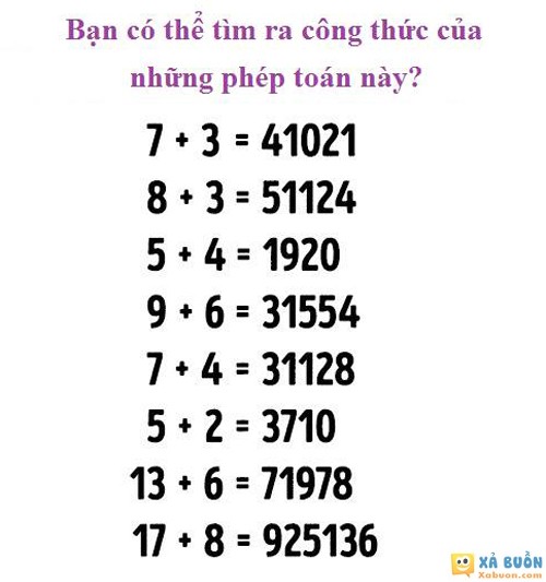 Công thức của những phép toán này là gì? -  haivl | hài hước | hài vl 