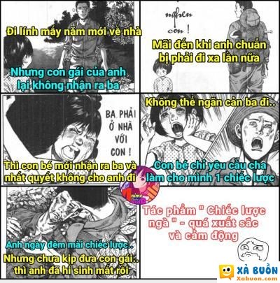  :x  chiếc lược ngà phiên bản truyện tranh  =))  -  haivl | hài hước | hài vl 