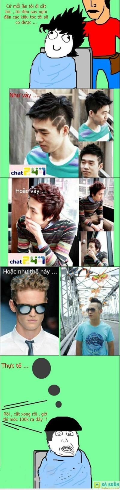  =)) <3   cắt tóc story ... :3  :(  -  haivl | hài hước | hài vl   