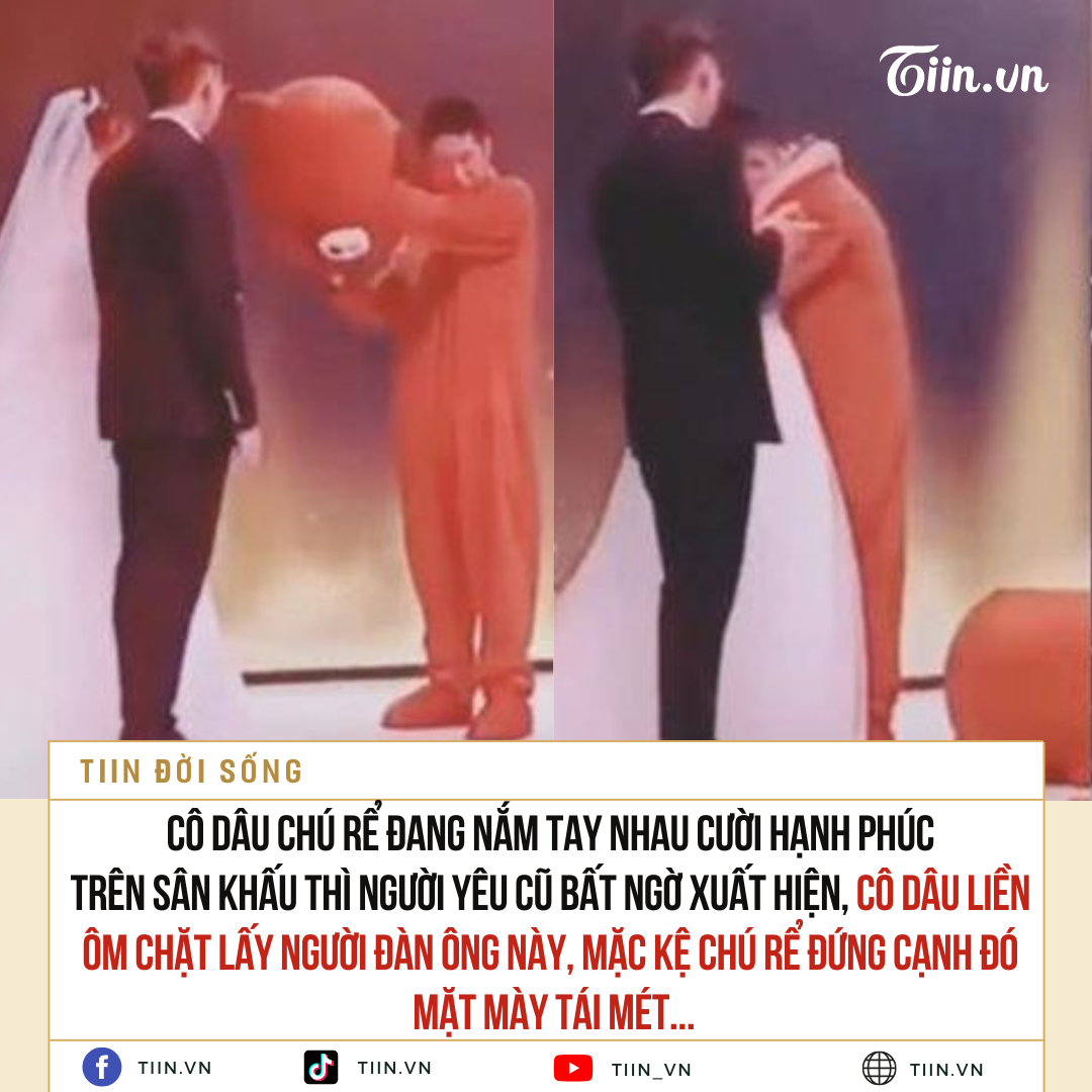 CÔ DÂU ÔM CHẶT NGƯỜI YÊU CŨ TRÊN SÂN KHẤU, MẶC KỆ CHÚ RỂ MẶT TÁI MÉT...

Sự việc xảy ra trong đám cưới của một cặp đôi ở Trung Quốc. Buổi lễ ban đầu diễn ra khá suôn sẻ, cô dâu chú rể nắm chặt tay nhau và nở nụXem thêm cười vui vẻ trước sự chúc phúc của các khách mời tham dự đám cưới.

Giữa lúc đó, một người khoác bộ đồ con gấu từ từ tiến về phía sân khấu, ai nấy đều tưởng đó là điều bất ngờ mà chú rể dành tặng cô dâu. Ngay khi người kia vừa lộ mặt, cô dâu liền sững sờ và nhìn không rời mắt nhận ra 