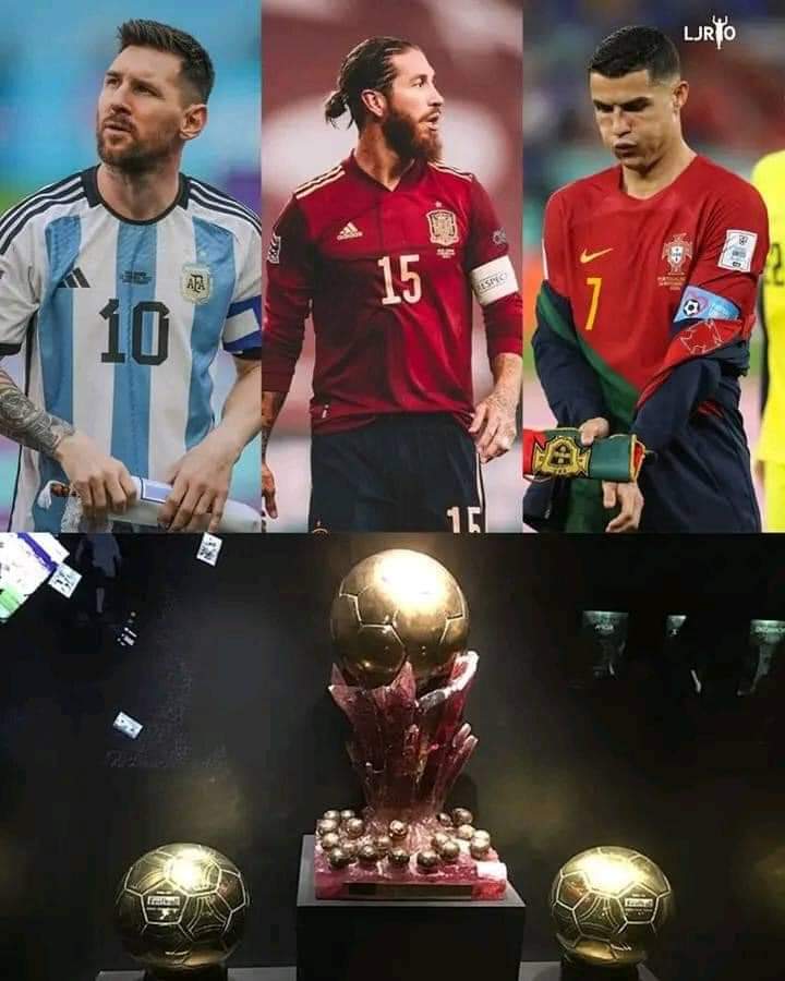 ‼️BREAKING
👑Lionel Messi, Sergio Ramos và Cristiano Ronaldo đã được đề cử cho Siêu Quả Bóng Vàng (Super Ballon d'or).

🥇🏆Giải thưởng này sẽ trao cho một cầu thủ xuất sắc nhất trong 3 thập kỷ qua. Nó sẽ được trao ở Pháp vào năm 2029.