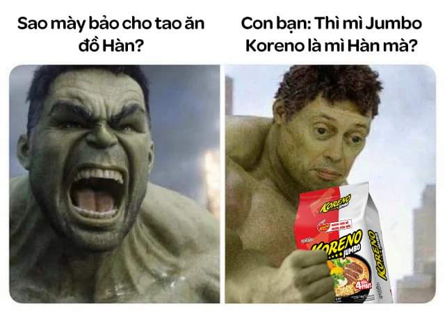 Nói thế thì chịu rồi, nhưng được cái mì cũng ngon :)

#Koreno #KorenoJumbo #4_phút_thần_kì_tạo_mĩ_vị
