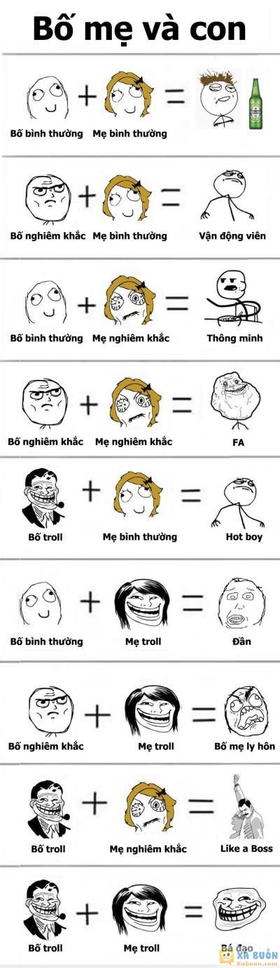  <3 <3   bố mẹ và con cái  =))  -  haivl | hài hước | hài vl   