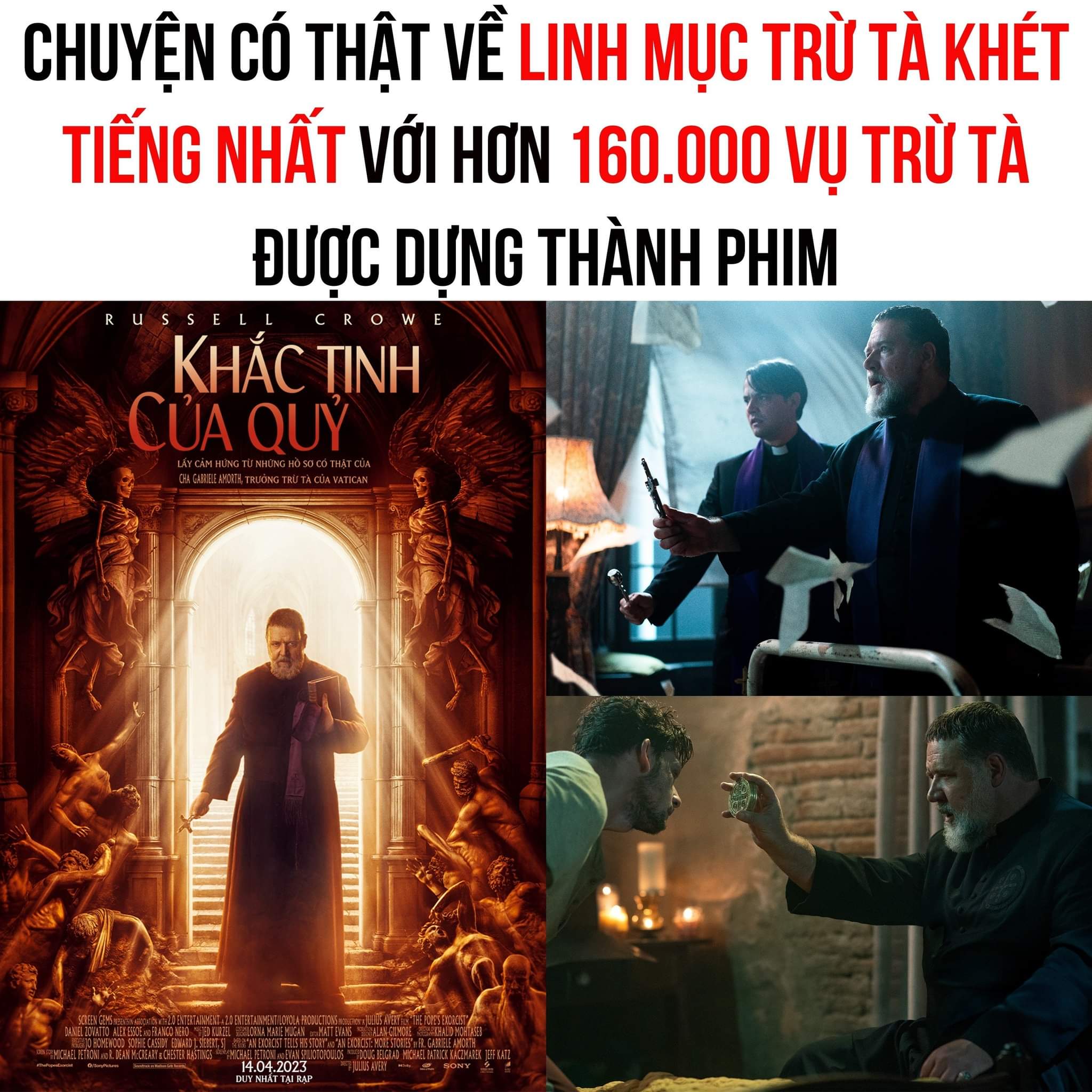 CHUYỆN CÓ THẬT VỀ LINH MỤC TRỪ TÀ KHÉT TIẾNG NHẤT TÒA THÁNH VATICAN ĐƯỢC DỰNG THÀNH PHIM

