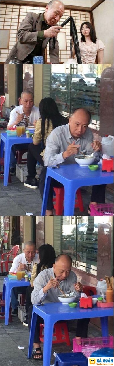  <3 <3   sáng sớm đi ăn phở gặp ngay huyền thoại shigeo tokuda đang ăn phở  =)) . chết đâu mà chết cụ sang việt nam! rồi :)))  :v 
