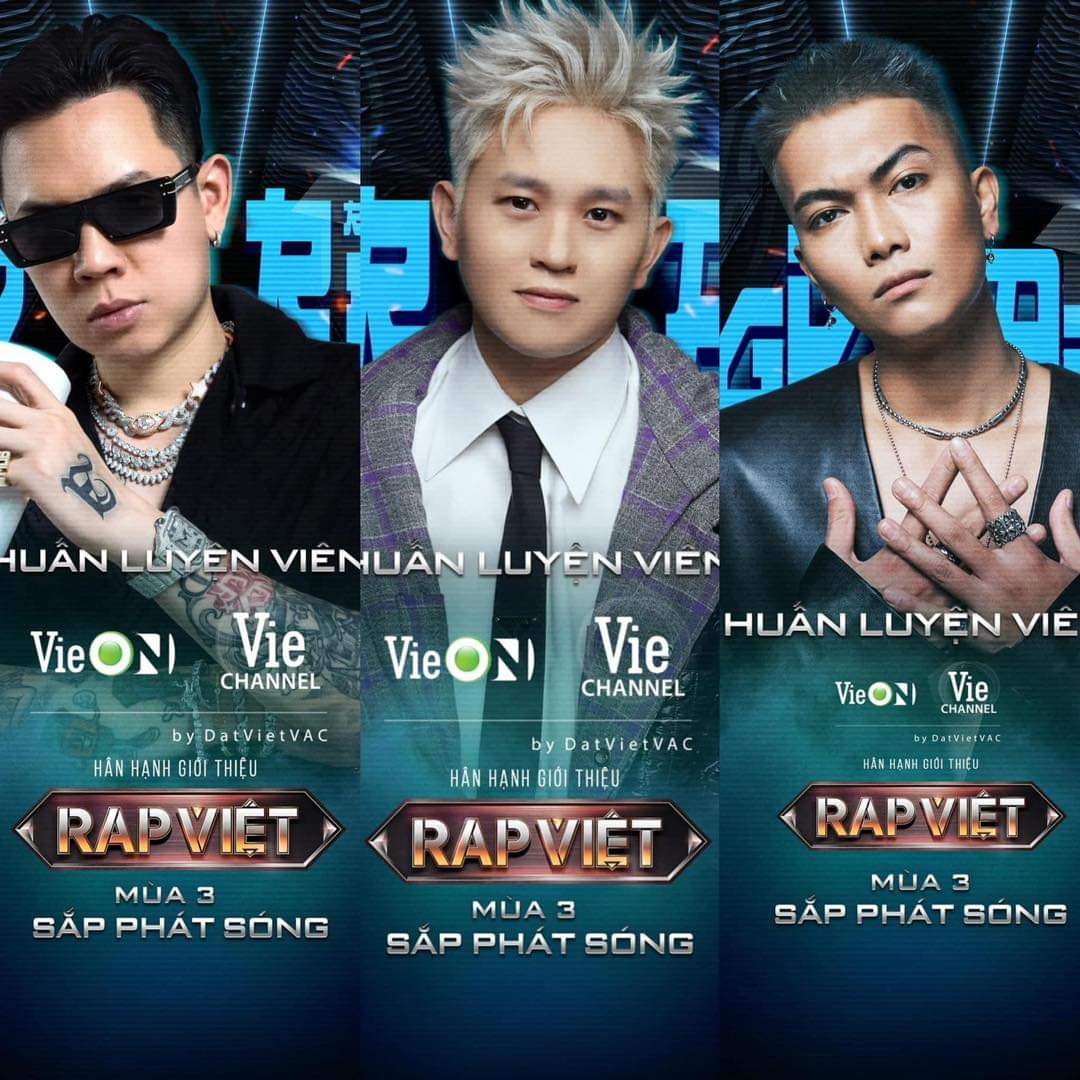 Rap Việt mùa 3 chính thức công bố 3/4 HLV: Andree Right Hand, B-Ray, Big Daddy