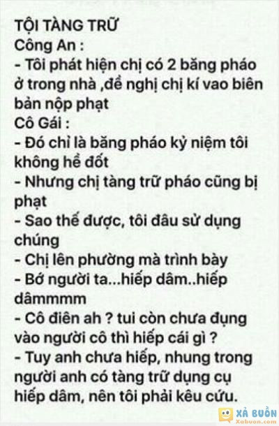  :3  tội tàng trữ =))  :x :x  -  haivl | hài hước | hài vl   