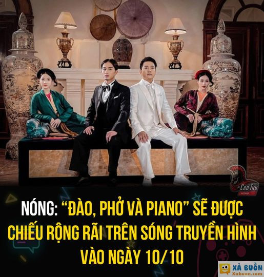 Tuyệt vời ❤ Ông Vi Kiến Thành cho biết Đào, phở và piano sẽ chiếu ở tuần phim kỷ niệm 70 năm Chiến thắng Điện Biên Phủ vào cuối tháng 4. Vào ngày 10/10 tới đây, Đài Truyền hình Việt Nam sẽ chiếu bộ phim này cho khán giả cả nước xem.