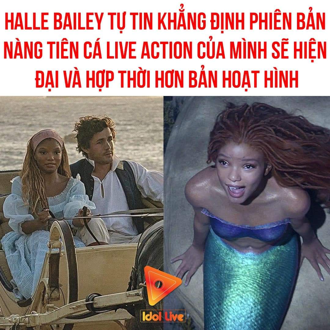 Trong phỏng vấn gần đây, Halle Bailey - nữ diễn viên thủ vai nàng tiên cá Ariel trong phiên bản live action đã bày tỏ về quan điểm của mình, và cho rằng bộ phim hoạt hình cũ đã không còn hợp thời khi mang tớiXem thêm những châm ngôn cũ rích.

Cô nàng tự tin chia sẻ: “Với tôi thì phiên bản nàng tiên cá này hiện đại hơn nhiều. Ở phiên bản gốc mọi người đã thấy nàng tiên cá hi sinh tất cả vì hoàng tử. Nhưng điều đó quá là cũ rồi. Ở phiên bản của tôi sẽ là một Ariel đi tìm chính mình, tìm tự do của bản thân ở cái thế giới mà cô say mê, mong ước. Hoàng tử Eric chỉ là một nhân vật nằm trên đỉnh kem cherry mà thôi. Không có chuyện xoay quanh anh ta mãi vậy được.”